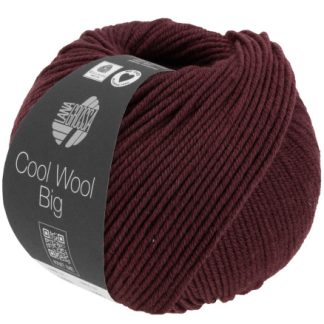 Lana Grossa Cool Wool Big Garn 1606 Sortrød Meleret