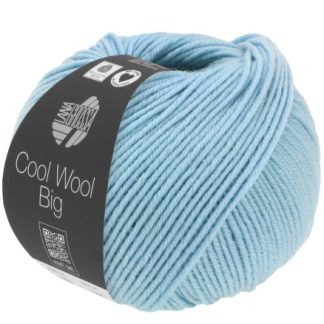 Lana Grossa Cool Wool Big Mélange Garn 1620 Meleret Lyseblå