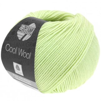 Lana Grossa Cool Wool Garn 2077 Pastelgrøn