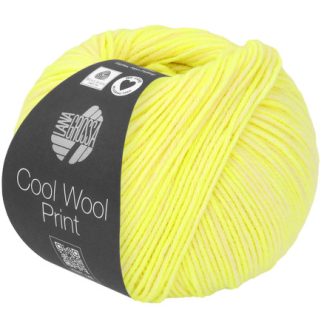 Lana Grossa Cool Wool Garn 6521 Neongul / Blød Gul