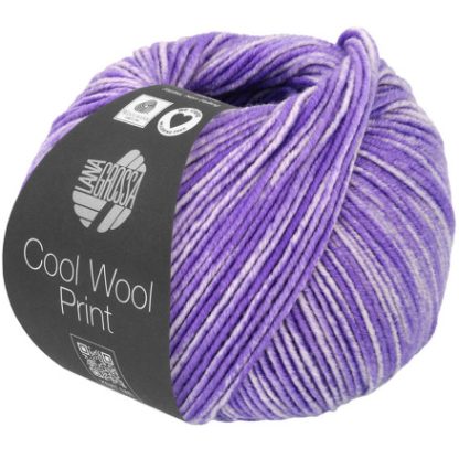 Lana Grossa Cool Wool Garn 6524 Neonlilla / Blød Lilla