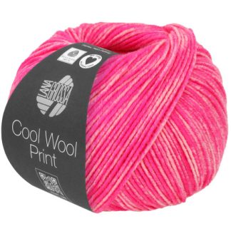 Lana Grossa Cool Wool Garn 6525 Neonpink / Pink