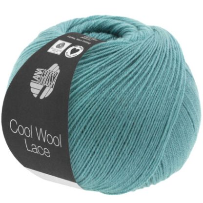 Lana Grossa Cool Wool Lace Garn 5 Mintturkis