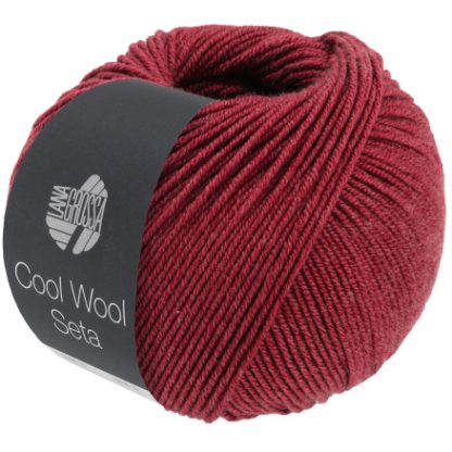 Lana Grossa Cool Wool Seta Garn 10 Bourgogne