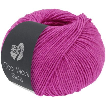 Lana Grossa Cool Wool Seta Garn 11 Lyserød