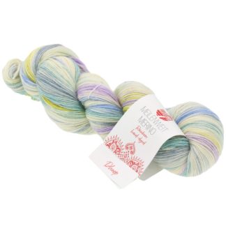 Lana Grossa Meilenweit 100 Merino Håndfarvet Rainbow Garn 7009