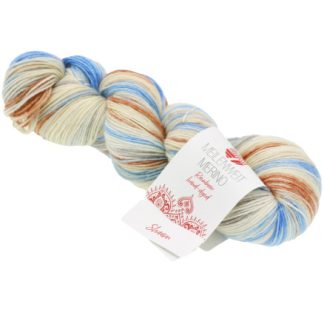 Lana Grossa Meilenweit 100 Merino Håndfarvet Rainbow Garn 7010