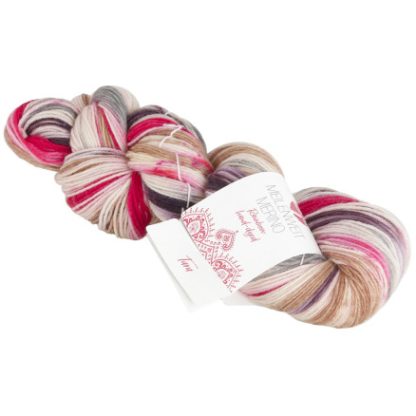 Lana Grossa Meilenweit 100 Merino Håndfarvet Rainbow Garn 7014