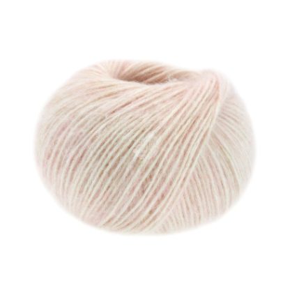 Lana Grossa Natural Alpaca Pelo Garn 011 Blød Pink Meleret