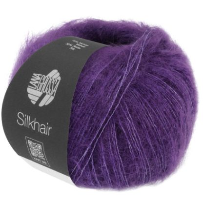 Lana Grossa Silkhair Unicolor 193 Mørk Violet