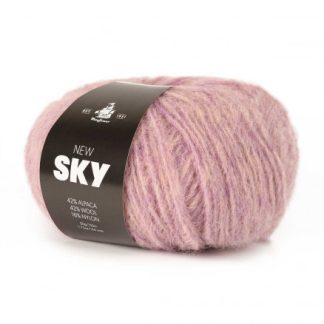 Mayflower New Sky Garn Unicolor 90 Lys Lavendel