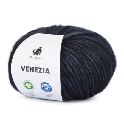 Mayflower Venezia Garn Unicolor 011 Mørk Navy