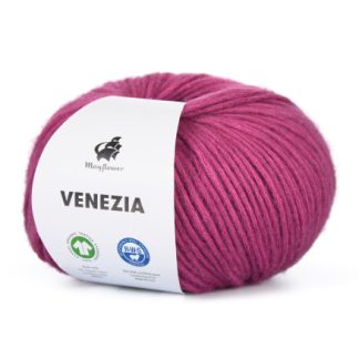 Mayflower Venezia Garn Unicolor 027 Støvet Magenta