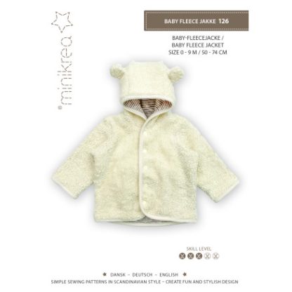 Minikrea Snitmønster Baby Fleece Jakke