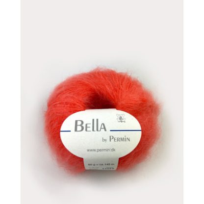 Permin Bella Mohair Garn 84 Koral