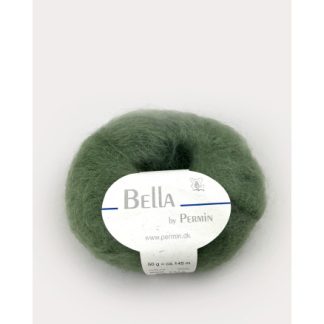 Permin Bella Mohair Garn 87 Mosgrøn