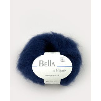 Permin Bella Mohair Garn 89 Marineblå