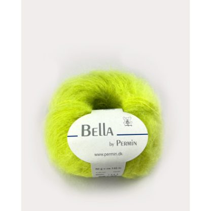 Permin Bella Mohair Garn 91 Syre Lime