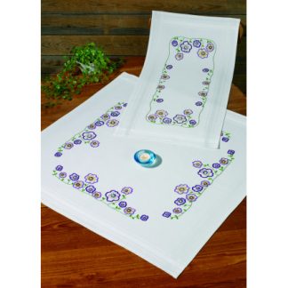 Permin Broderikit Blomster flor 40x80cm