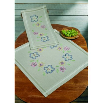 Permin Broderikit Blomster Naiv 40x80cm