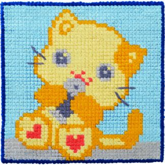 Permin Broderikit Børnestramaj Kat 25x25cm