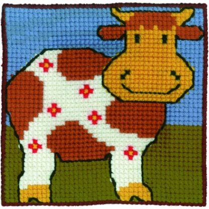 Permin Broderikit Børnestramaj Ko 25x25cm