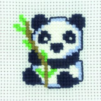 Permin Broderikit Panda 8x8cm