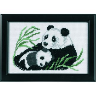 Permin Broderikit Panda m/unge 14x9cm