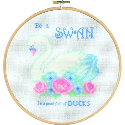 Permin Broderikit SWAN Ø20cm