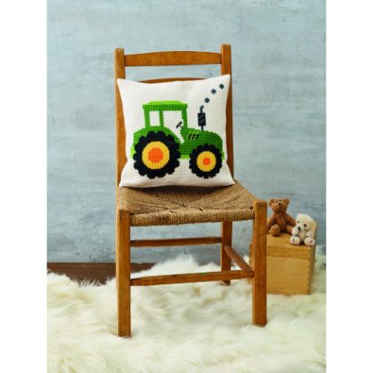 Permin Broderikit Traktor 30x30cm