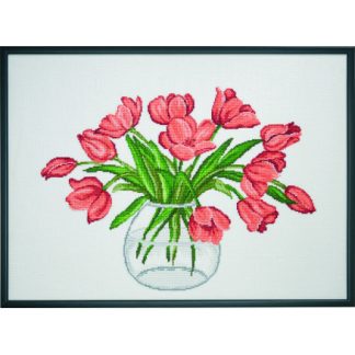 Permin Broderikit Tulipaner 58x42cm