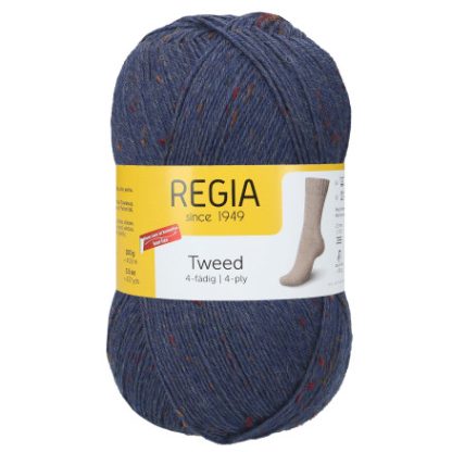 Regia Tweed Garn 52 Jeans