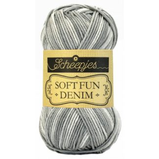 Scheepjes Softfun Denim Garn Print 511 Grå