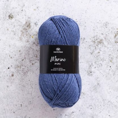 Svarta Fåret Merino Mini Garn 104 Vintage Denim