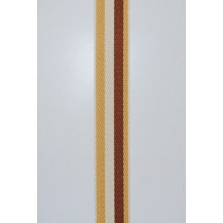 Taskestrop Polyester 38mm Beige/Gul/Brun - 50 cm