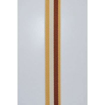 Taskestrop Polyester 38mm Beige/Gul/Brun - 50 cm