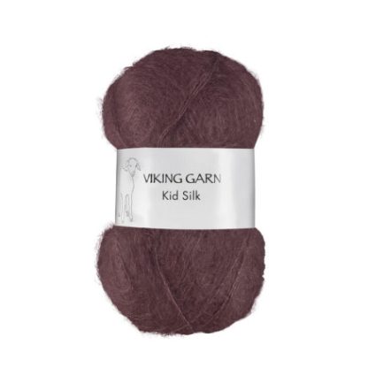 Viking Garn Kid-Silk 374 Mørk Burgunder