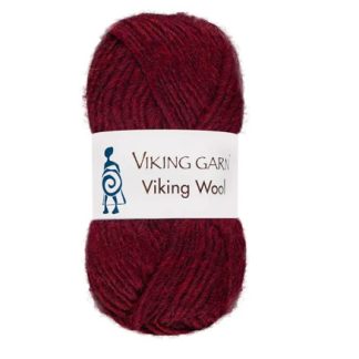 Viking Garn Wool Mørk rød 555