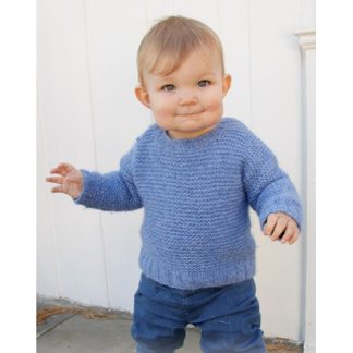 Baby Blue Note by DROPS Design - Bluse Strikkeopskrift str. 6/9 mdr -  - 7/8 år