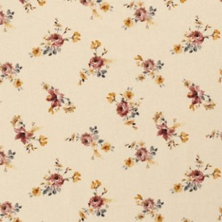 Bomuldsjersey Print Stof 150cm Blomster 51 - 50cm