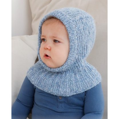 Chilly Day Balaclava by DROPS Design - Baby Elefanthue Strikkeopskrift - 3/4 år