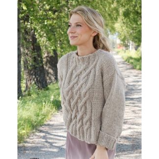 Countryside Road by DROPS Design - Bluse Strikkeopskrift str. S - XXXL - XXX-Large