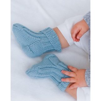 Dream in Blue Socks by DROPS Design - Baby Sokker Strikkeopskrift str. - 3/4 år