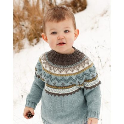 Edge of the Woods Jumper by DROPS Design - Bluse Strikkeopskrift str.  - 11/12 år