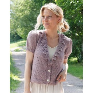 Fairy Woods Cardigan by DROPS Design - Cardigan Strikkeopskrift str. S - XXX-Large