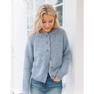 Foggy Autumn Cardigan by DROPS Design - Cardigan Strikkeopskrift str.  - XXX-Large