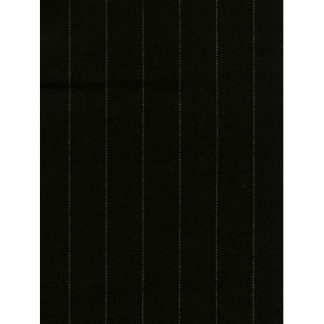 Gabardine m/nålestrib bred 150cm 069 Sort - 50cm