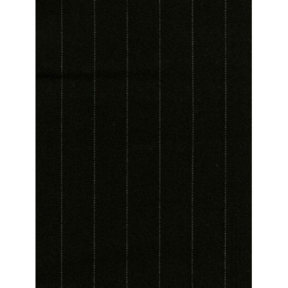 Gabardine m/nålestrib bred 150cm 069 Sort - 50cm