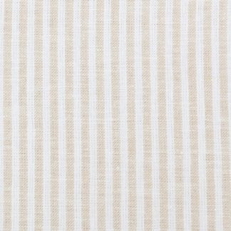 Hør/Bomuld Jersey Striber Stof 150cm 652 Beige - 50cm