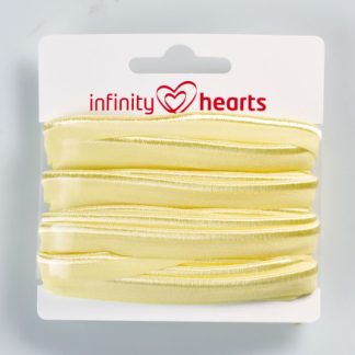 Infinity Hearts Pipingbånd Stretch 10mm 617 Lys Gul - 5m